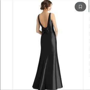 Alfred Sung Sleeveless Satin  Dress